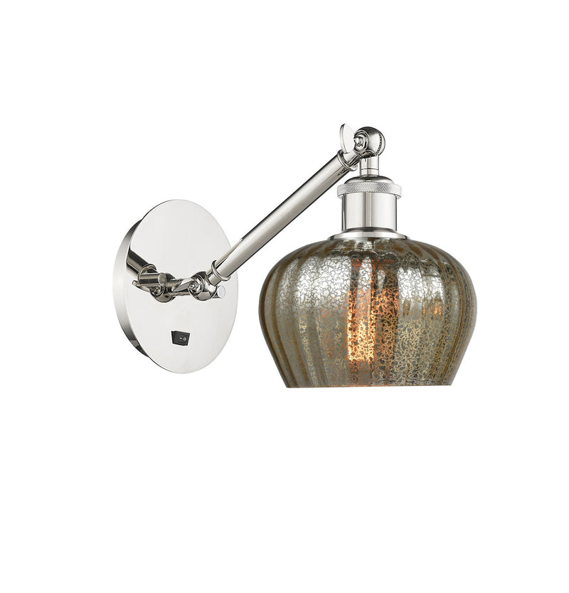 Innovations 317-1W-PN-G96 One Light Wall Sconce, Polished Nickel