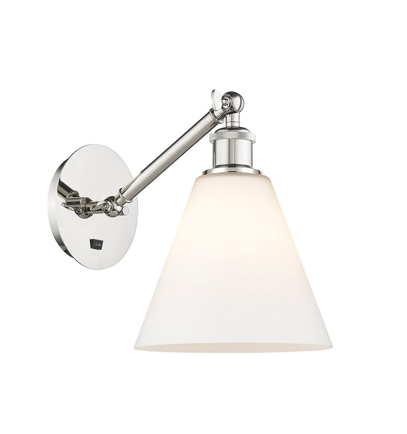 Innovations 317-1W-PN-GBC-81-LED LED Wall Sconce, Polished Nickel