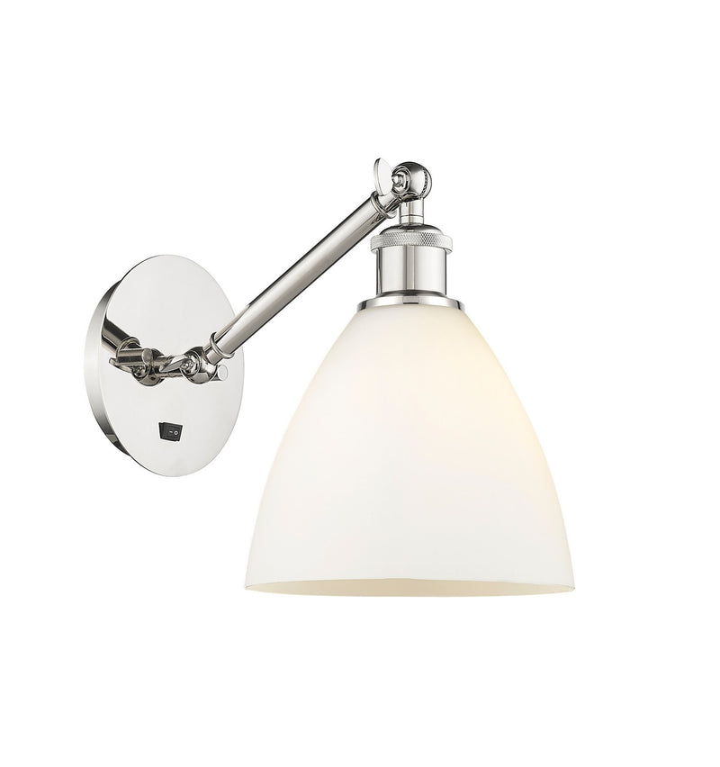 Innovations 317-1W-PN-GBD-751 One Light Wall Sconce, Polished Nickel