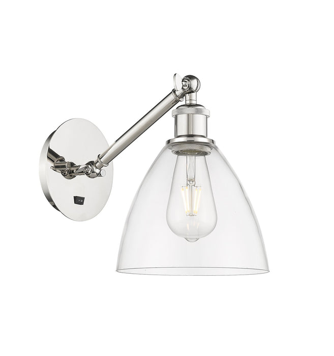 Innovations 317-1W-PN-GBD-752 One Light Wall Sconce, Polished Nickel