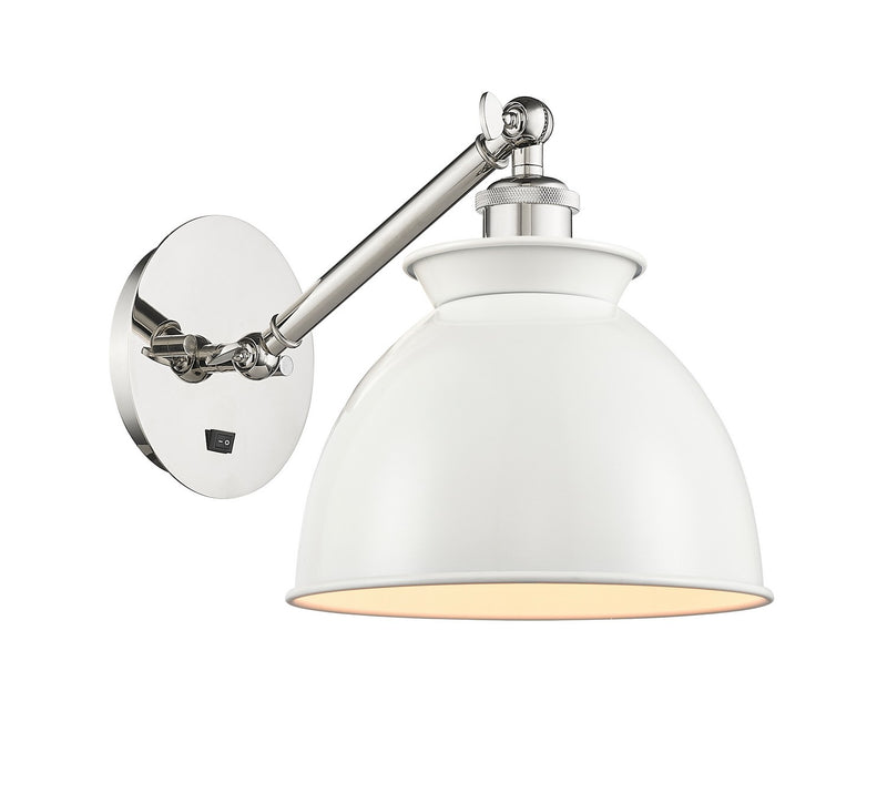 Innovations 317-1W-PN-M14-W One Light Wall Sconce, Polished Nickel