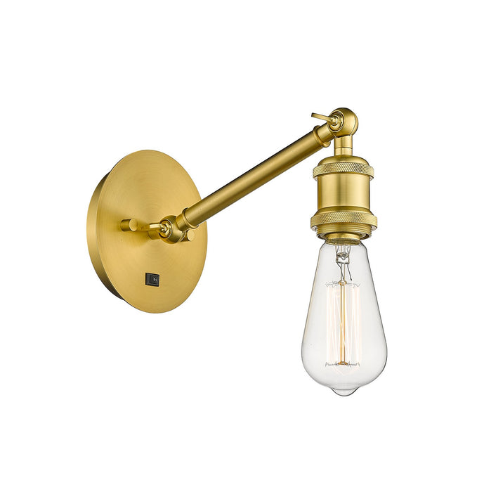 Innovations 317-1W-SG One Light Wall Sconce, Satin Gold