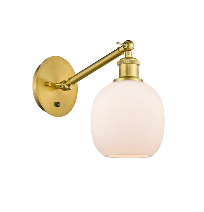 Innovations 317-1W-SG-G101-LED LED Wall Sconce, Satin Gold