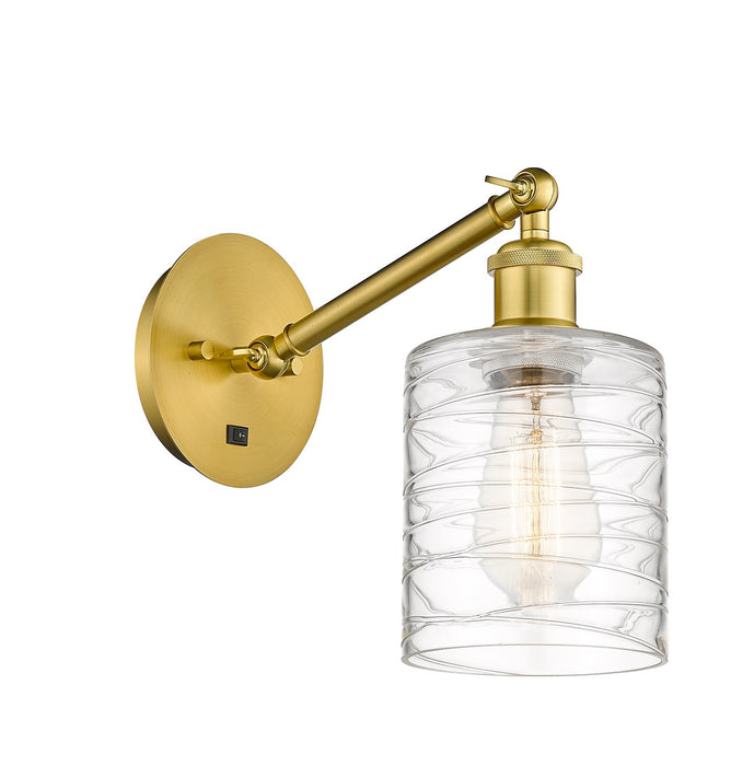 Innovations 317-1W-SG-G1113-LED LED Wall Sconce, Satin Gold