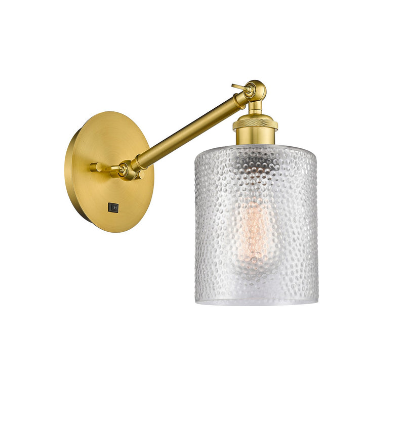 Innovations 317-1W-SG-G112 One Light Wall Sconce, Satin Gold