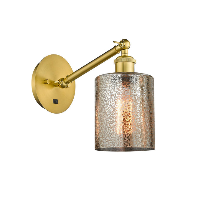 Innovations 317-1W-SG-G116 One Light Wall Sconce, Satin Gold