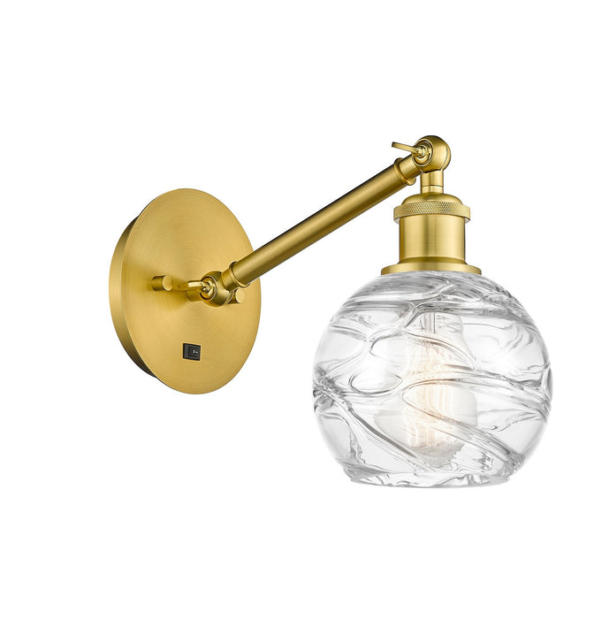 Innovations 317-1W-SG-G1213-6-LED LED Wall Sconce, Satin Gold
