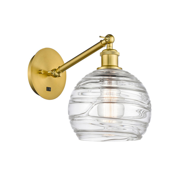 Innovations 317-1W-SG-G1213-8-LED LED Wall Sconce, Satin Gold