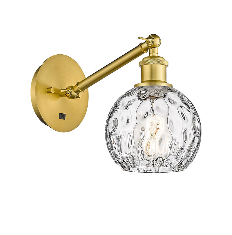 Innovations 317-1W-SG-G1215-6-LED LED Wall Sconce, Satin Gold