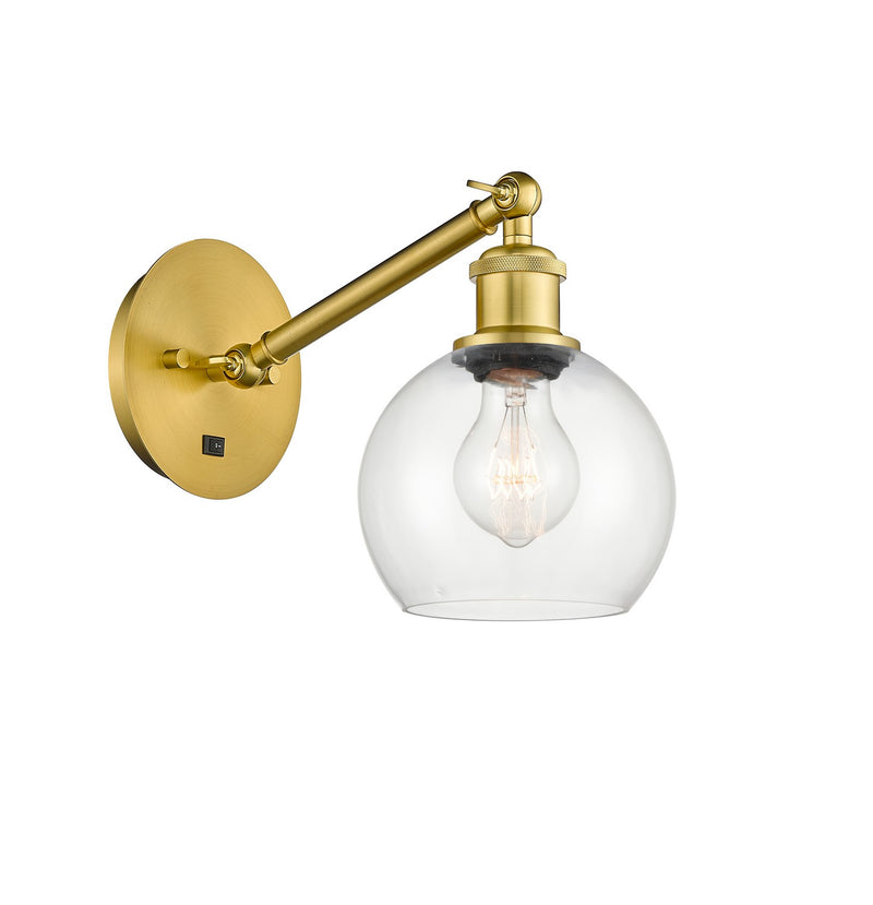 Innovations 317-1W-SG-G122-6-LED LED Wall Sconce, Satin Gold