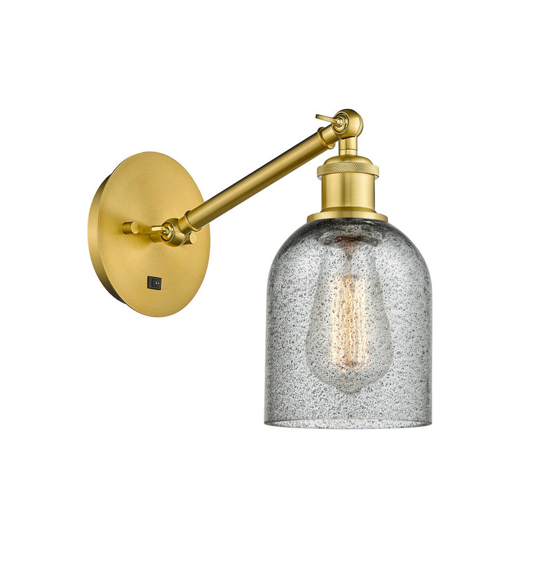 Innovations 317-1W-SG-G257 One Light Wall Sconce, Satin Gold