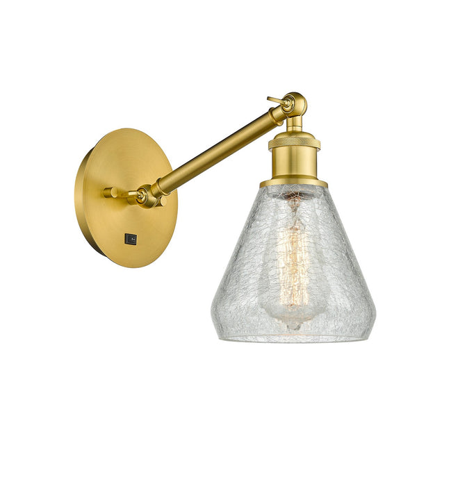 Innovations 317-1W-SG-G275-LED LED Wall Sconce, Satin Gold