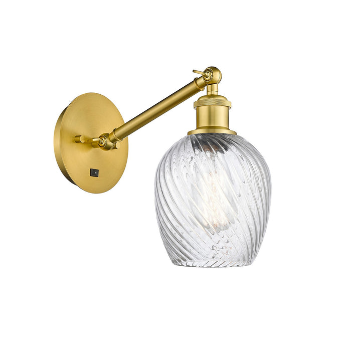 Innovations 317-1W-SG-G292 One Light Wall Sconce, Satin Gold
