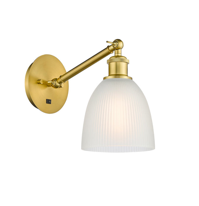 Innovations 317-1W-SG-G381 One Light Wall Sconce, Satin Gold