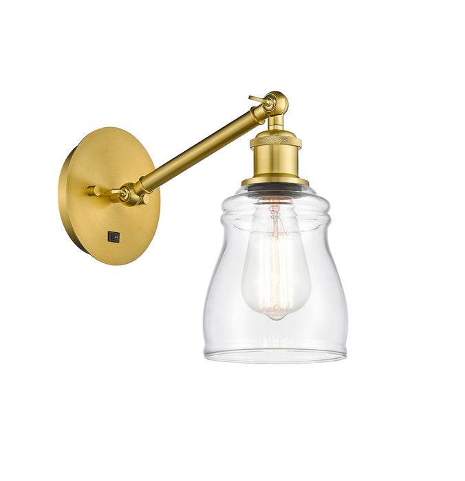 Innovations 317-1W-SG-G392 One Light Wall Sconce, Satin Gold