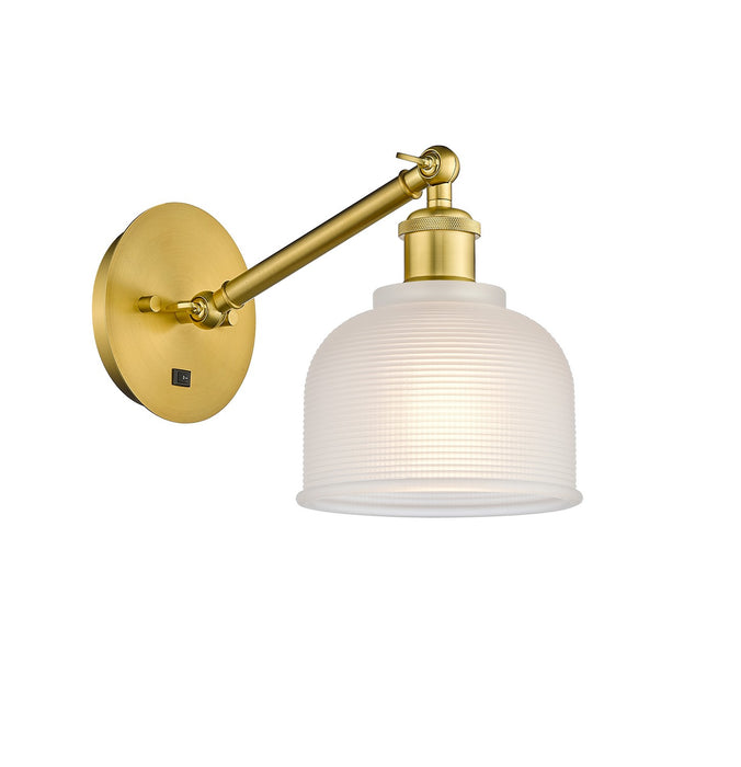 Innovations 317-1W-SG-G411-LED LED Wall Sconce, Satin Gold