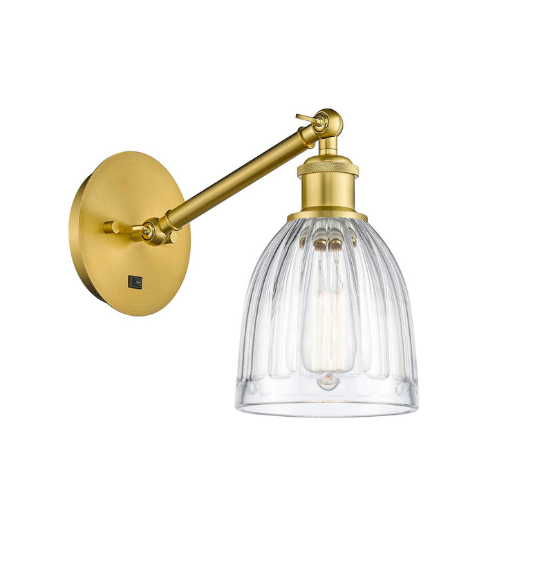 Innovations 317-1W-SG-G442-LED LED Wall Sconce, Satin Gold