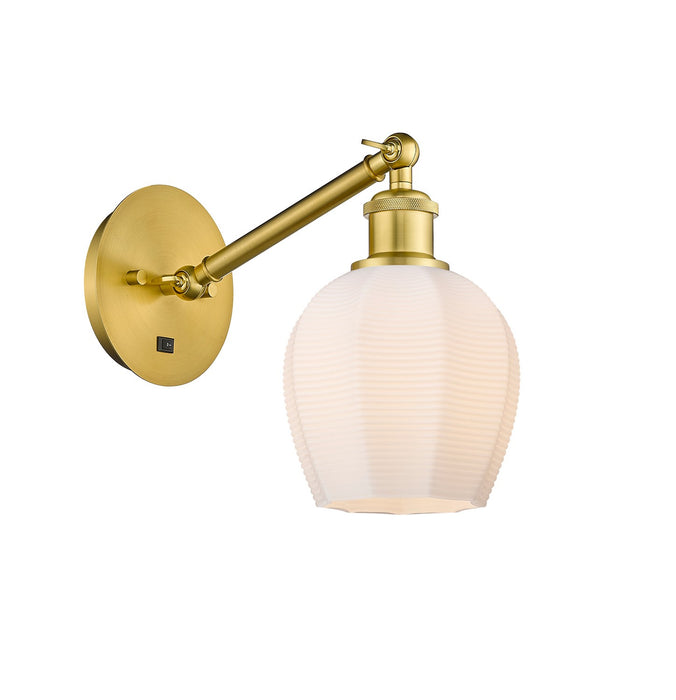 Innovations 317-1W-SG-G461-6-LED LED Wall Sconce, Satin Gold