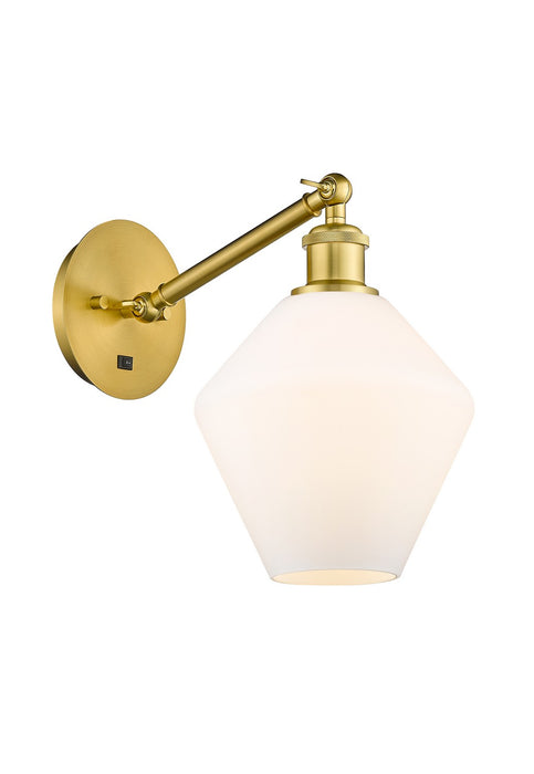 Innovations 317-1W-SG-G651-8-LED LED Wall Sconce, Satin Gold