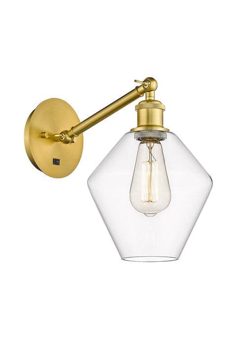 Innovations 317-1W-SG-G652-8-LED LED Wall Sconce, Satin Gold