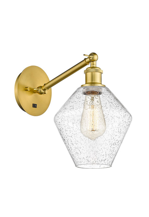 Innovations 317-1W-SG-G654-8 One Light Wall Sconce, Satin Gold