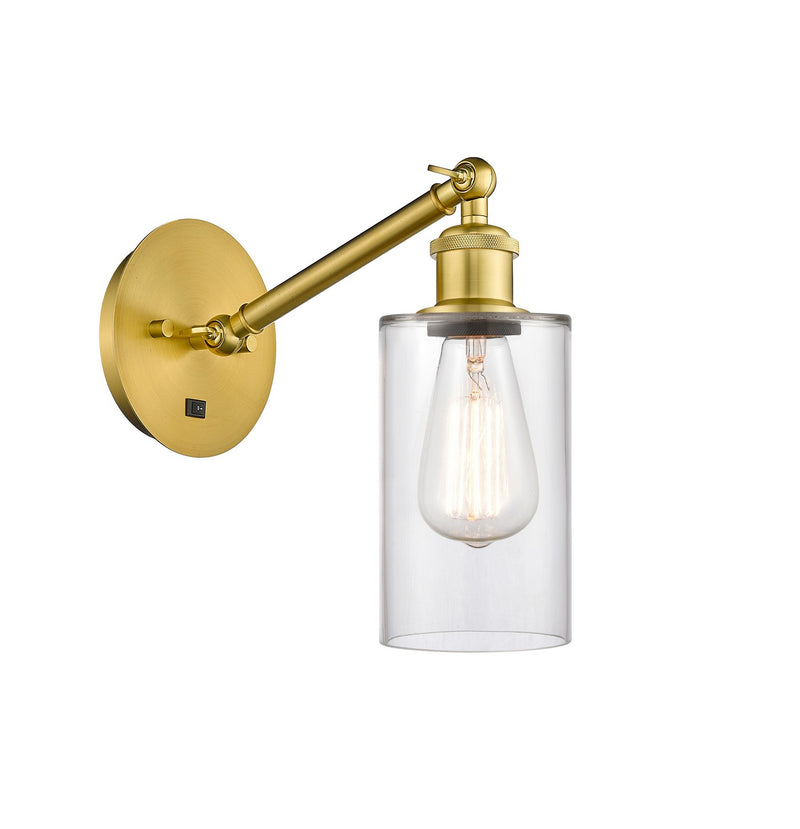 Innovations 317-1W-SG-G802 One Light Wall Sconce, Satin Gold