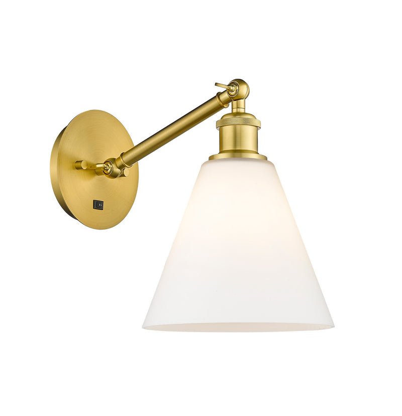 Innovations 317-1W-SG-GBC-81 One Light Wall Sconce, Satin Gold