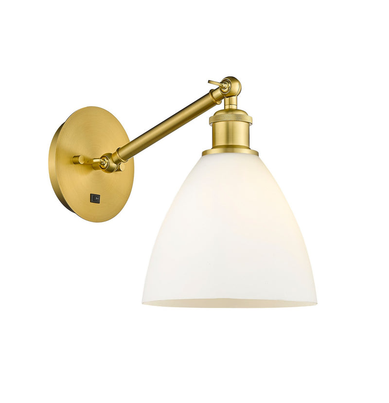 Innovations 317-1W-SG-GBD-751 One Light Wall Sconce, Satin Gold