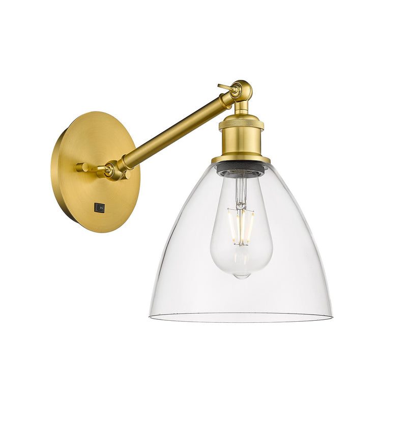 Innovations 317-1W-SG-GBD-752-LED LED Wall Sconce, Satin Gold
