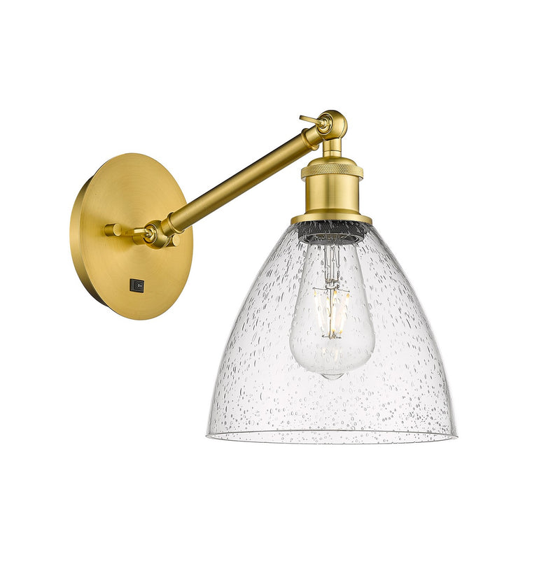Innovations 317-1W-SG-GBD-754-LED LED Wall Sconce, Satin Gold
