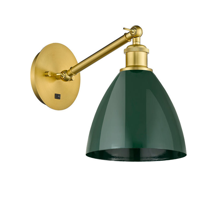 Innovations 317-1W-SG-MBD-75-GR One Light Wall Sconce, Satin Gold