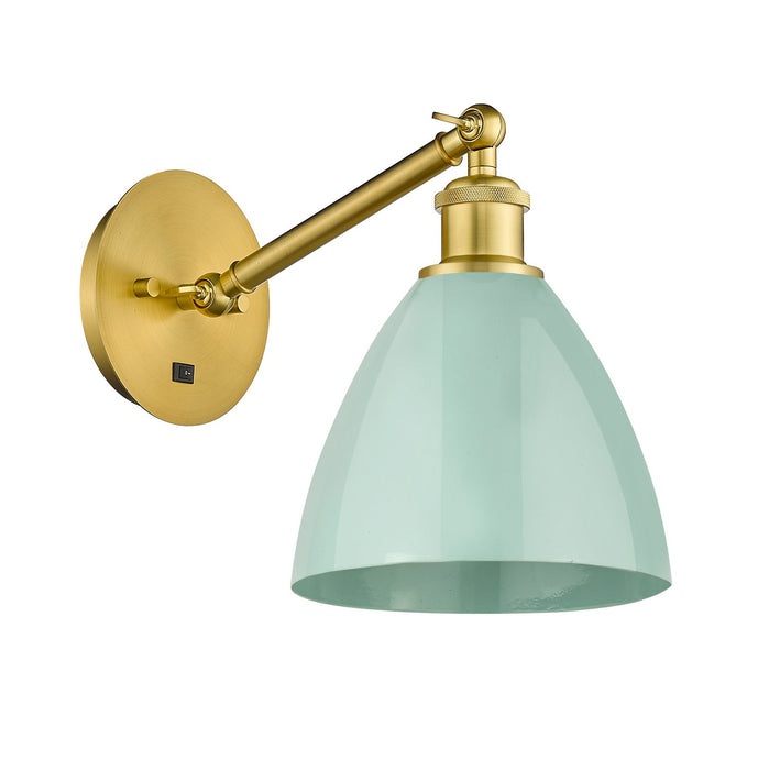 Innovations 317-1W-SG-MBD-75-SF-LED LED Wall Sconce, Satin Gold