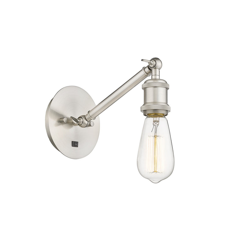 Innovations 317-1W-SN One Light Wall Sconce, Brushed Satin Nickel
