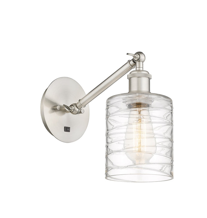 Innovations 317-1W-SN-G1113 One Light Wall Sconce, Brushed Satin Nickel