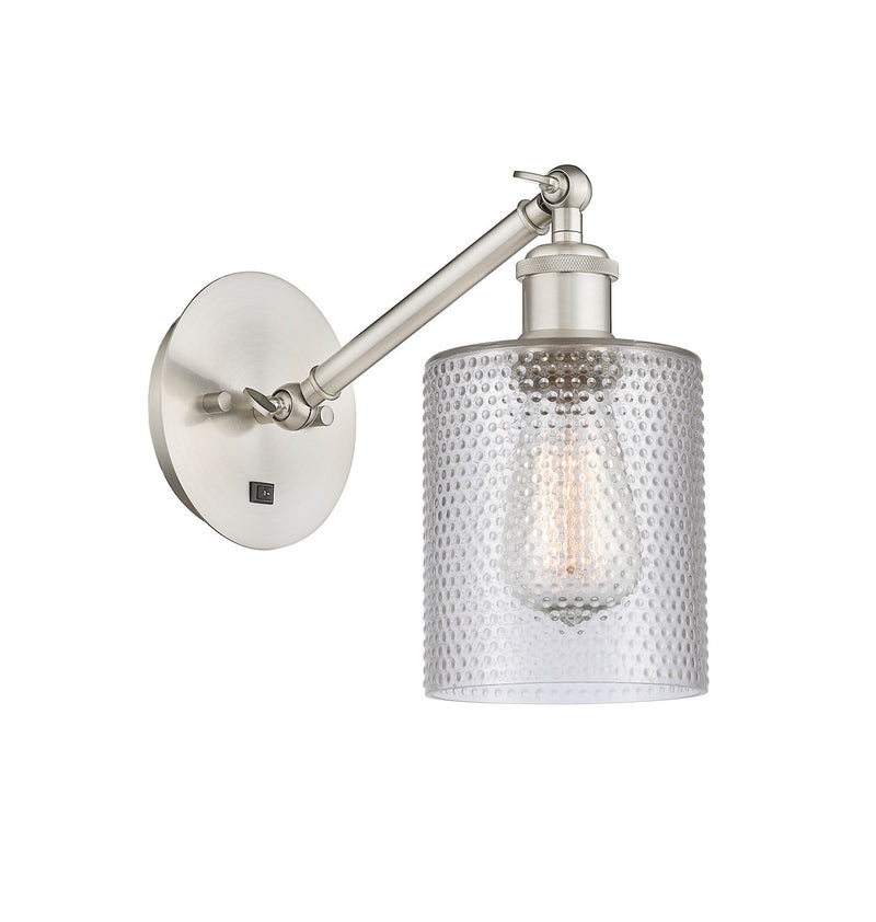 Innovations 317-1W-SN-G112 One Light Wall Sconce, Brushed Satin Nickel