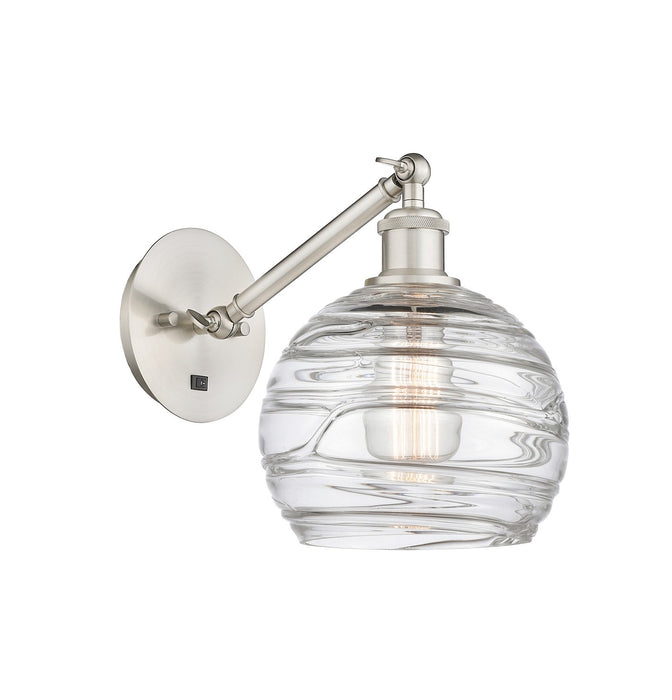 Innovations 317-1W-SN-G1213-8-LED LED Wall Sconce, Brushed Satin Nickel
