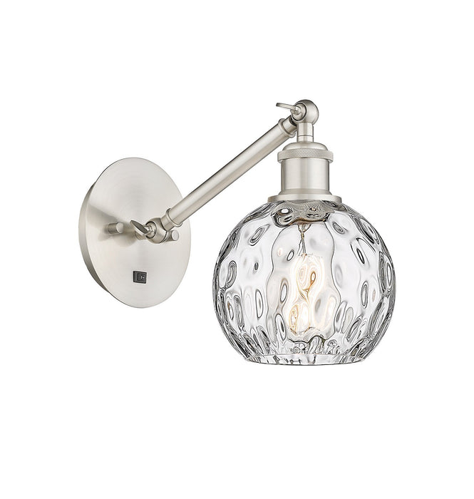 Innovations 317-1W-SN-G1215-6 One Light Wall Sconce, Brushed Satin Nickel