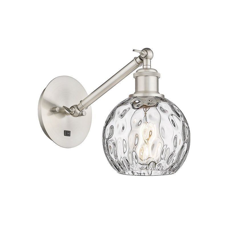 Innovations 317-1W-SN-G1215-6-LED LED Wall Sconce, Brushed Satin Nickel