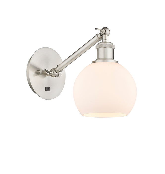 Innovations 317-1W-SN-G121-6-LED LED Wall Sconce, Brushed Satin Nickel