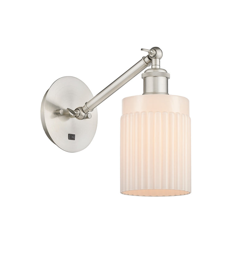 Innovations 317-1W-SN-G341 One Light Wall Sconce, Brushed Satin Nickel