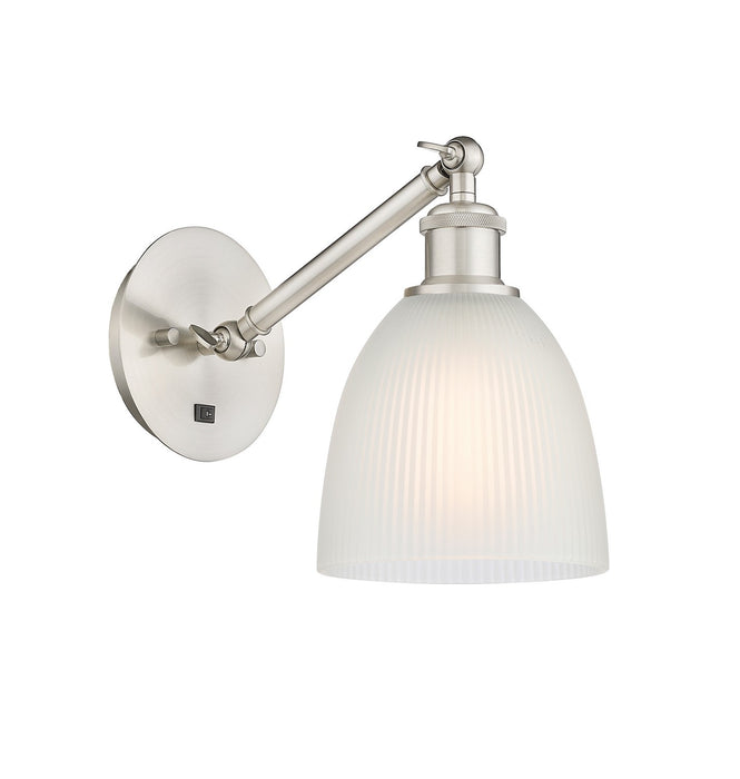 Innovations 317-1W-SN-G381 One Light Wall Sconce, Brushed Satin Nickel