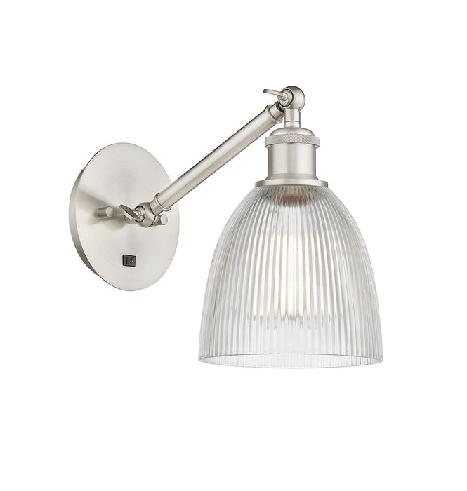 Innovations 317-1W-SN-G382-LED LED Wall Sconce, Brushed Satin Nickel