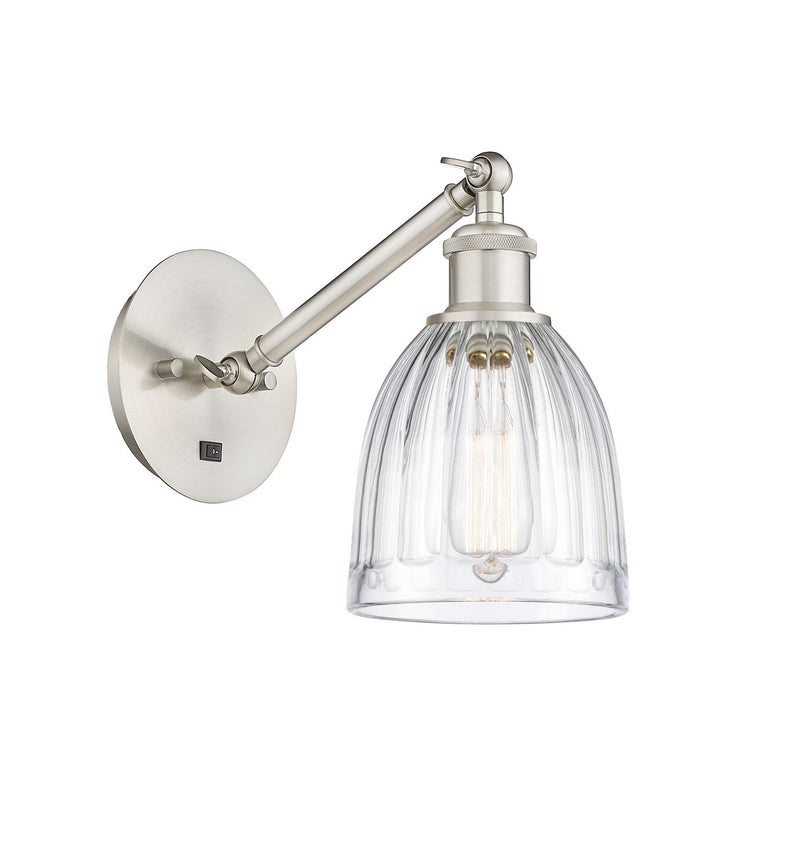 Innovations 317-1W-SN-G442-LED LED Wall Sconce, Brushed Satin Nickel