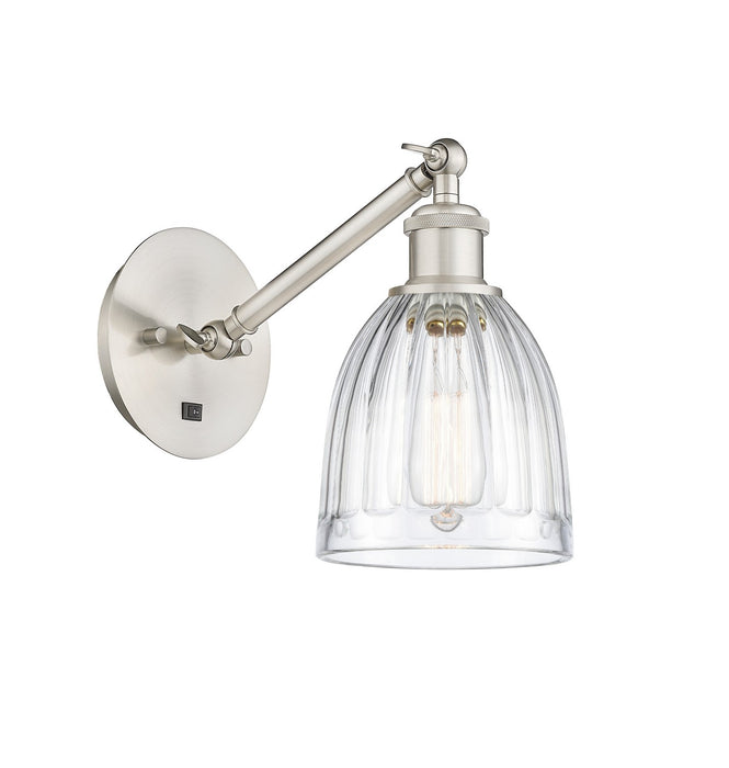 Innovations 317-1W-SN-G442-LED LED Wall Sconce, Brushed Satin Nickel