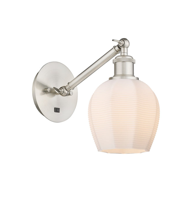 Innovations 317-1W-SN-G461-6 One Light Wall Sconce, Brushed Satin Nickel