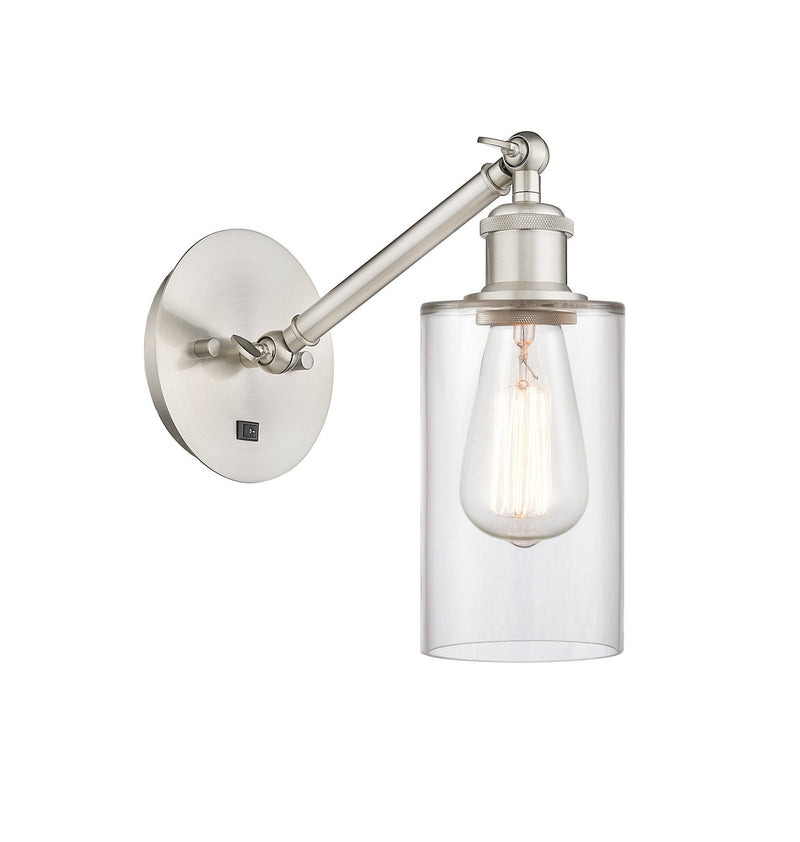 Innovations 317-1W-SN-G802 One Light Wall Sconce, Brushed Satin Nickel