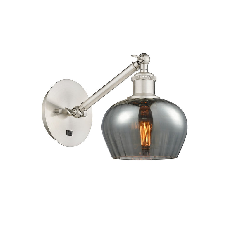 Innovations 317-1W-SN-G93 One Light Wall Sconce, Brushed Satin Nickel