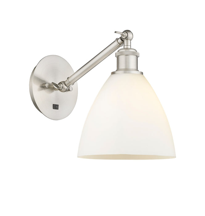 Innovations 317-1W-SN-GBD-751 One Light Wall Sconce, Brushed Satin Nickel