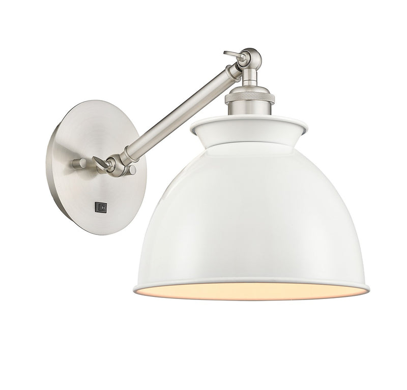 Innovations 317-1W-SN-M14-W One Light Wall Sconce, Brushed Satin Nickel