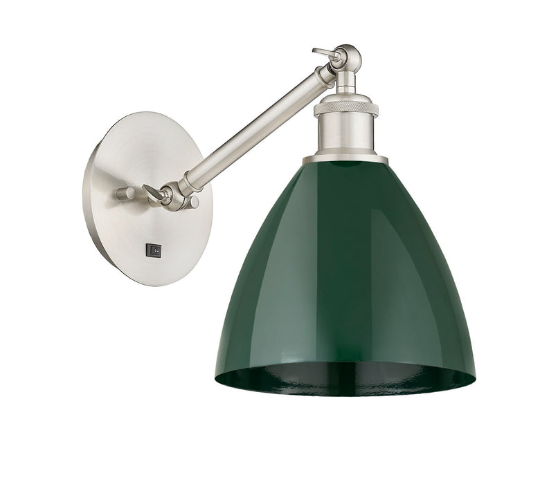 Innovations 317-1W-SN-MBD-75-GR One Light Wall Sconce, Brushed Satin Nickel